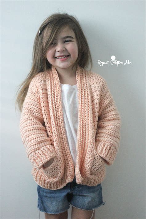 Caron Crochet Chill Time Childs Cardigan From Yarnspirations