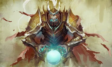 Hd Wallpaper Fantasy Sorcerer Armor Magic Sphere Warrior