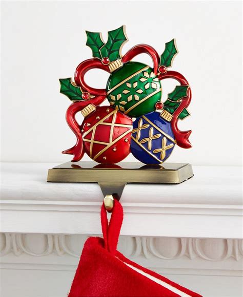 Holiday Lane Ornaments With Ribbon Stocking Holder Created For Macys Shopstyle Clothes And