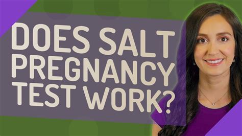 Does Salt Pregnancy Test Work Youtube
