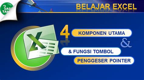 Microsoft Excel 4 KOMPONEN MENU UTAMA DAN KOMBINASI TOMBOL