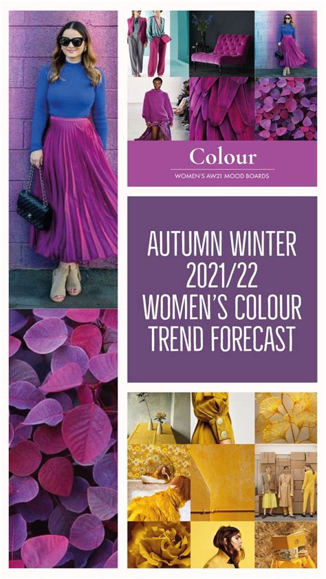 Aw21 Womens Colour Trend Forecast Mood Boards Tiffany Hill Studio