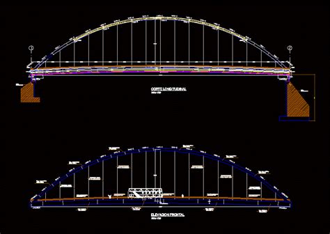 Steel Bridge Layout And Cross Section Autocad Drawing Vrogue Co