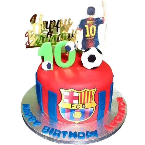 Barcelona Messi Themed Cake Cakes And Bakes