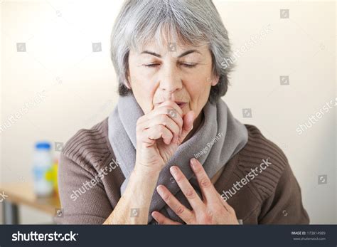 Elderly Person Coughing Stock Photo 173814989 Shutterstock