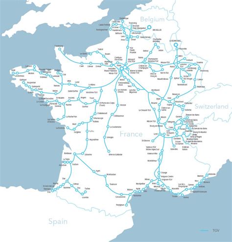 France Tgv Train Network Map