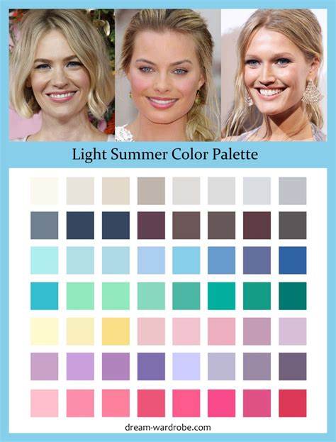 Light Summer Color Palette Ph
