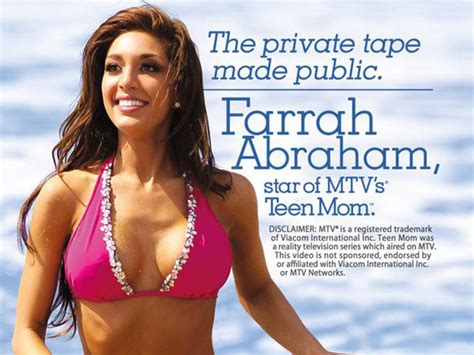 Teen Mom Farrah Abrahams Sex Tape Is Now Available Nsfw Celebs