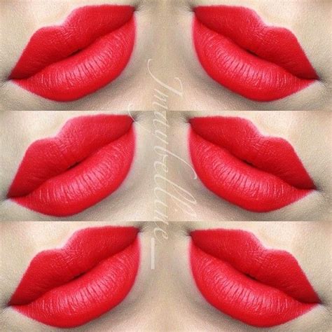 Redd Lip Liner All Over The Lips And A Bit Of Ruby Woo Lipstick Both By