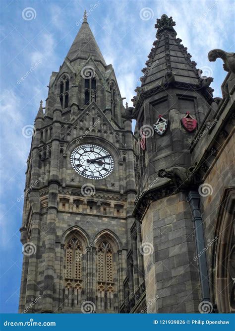 Historic Rochdale Town Hall in Lancashire with Gothic Architectural