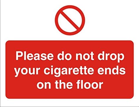 Buy Seco Please Do Not Drop Your Ends On The Floor Sign 200mm X 150mm