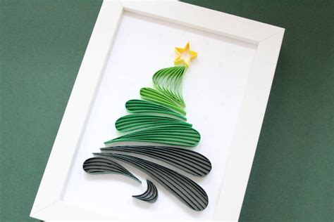Paper Quilling Christmas Tree Quilling Wall Art For Etsy