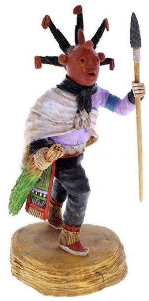 hopi warrior mudhead kachina doll native american keith torres ks44479 native american kachina