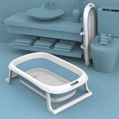 This amazing bathtub folds up and collapses down so you can store this wonder worker away or take it on the go and the best part is that its lightweight. New Children's Folding Baby Bathtub - Yor-Market - Online ...