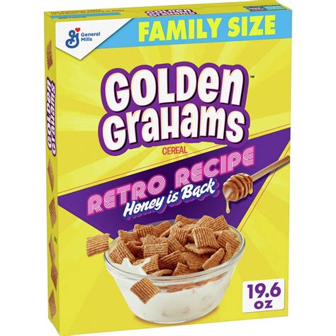 Golden Grahams Cereal Graham Cracker Taste Whole Grain 196 Oz