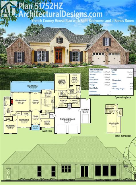 Often presenting a combination of stone, brick, and stucco on the exterior, french country designs feature multiple roof elements with a series of visual focus points. 118 best images about Acadian Style House Plans on ...