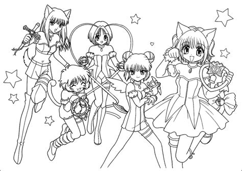 Tokyo Mew Mew Coloring Pages Pinterest Coloring