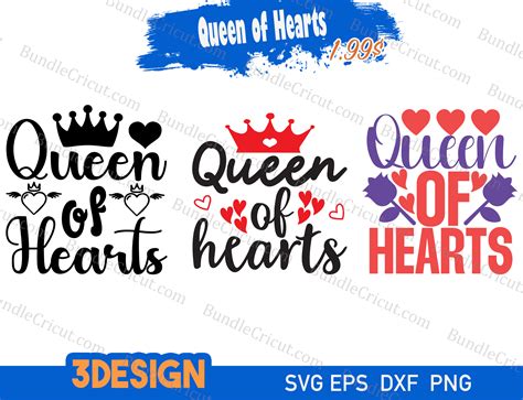 Queen Of Hearts Svg Bundle Cricut