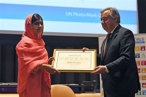 Malala looks nothing but an epitome. Malala Yousafzai Named the U.N'.s Youngest Messenger of ...