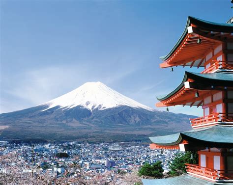 Landscape 1080p Blue Mt Fuji Shrine Kyoto Prefecture White