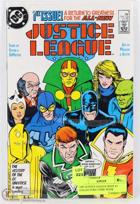 1987 Justice League Issue 1 Collectors Comic Book