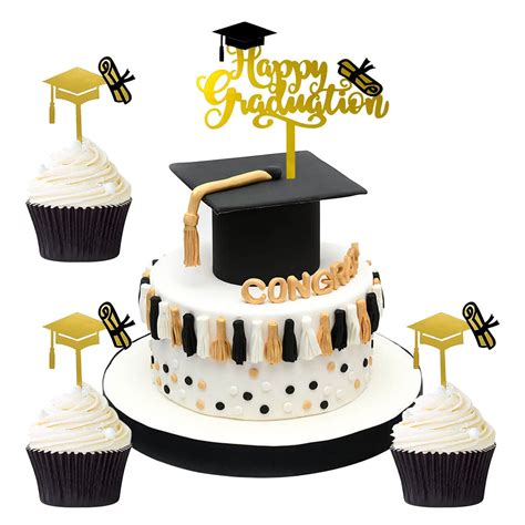 Buy Graduation Cake Topper Kanoson 1 Happy Graduation Cake Topper And