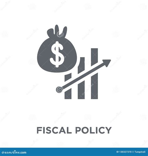 Fiscal Policy Icon Trendy Fiscal Policy Logo Concept On White B Vector