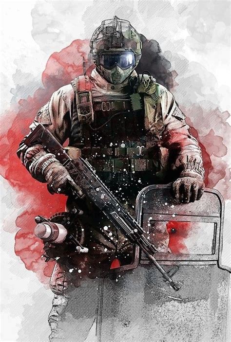 Sixsiege Fuze Arte Militar R6 Wallpaper Imágenes Militares
