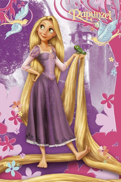 11 Disney Tangled Princess Rapunzel Wear Purple Dress