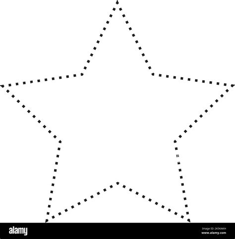 Star Shape Dotted Icon Vector Symbol For Creative Graphic Design Ui