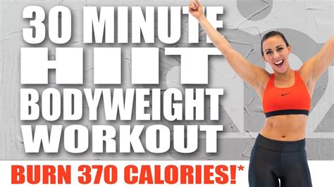 Minute Hiit Bodyweight Workout Burn Calories Sydney Cummings Youtube