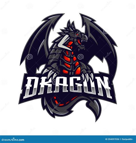 Dragon Gaming Logo Stock Vector Illustration Of Fantasy 204097036