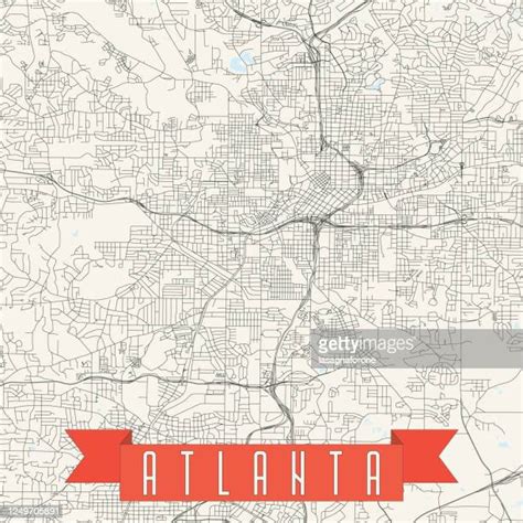 Atlanta Vector Map Photos And Premium High Res Pictures Getty Images