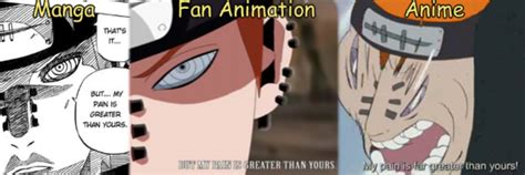Comparison My Pain Is Greater Than Yours Naruto Vs Pain Know