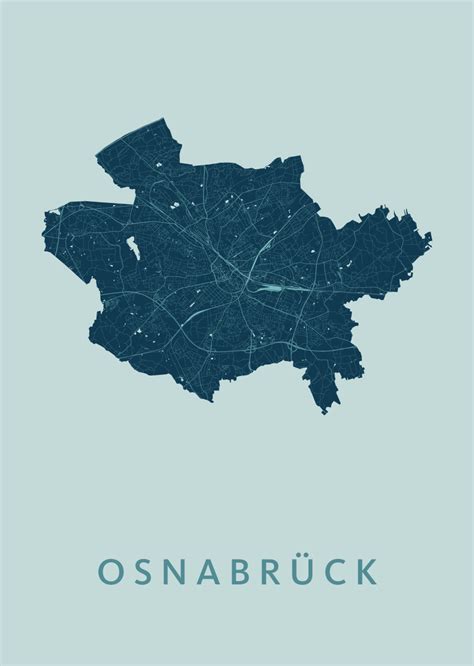 With the symbols in the upper left corner you can zoom in or. Osnabrück Mint City Map Stadskaart poster | Kunst in Kaart