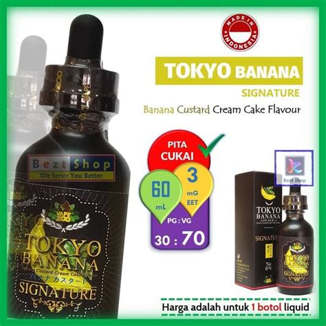 Jual Sale Tokyo Banana Signature Banana Custard 60 Ml 3 Mg Vape Liquid