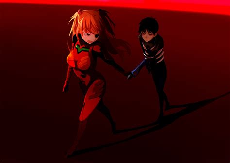 Ikari Shinji Neon Genesis Evangelion Soryu Asuka Langley
