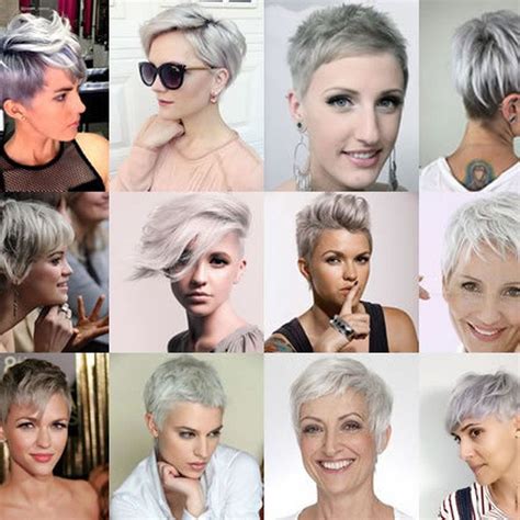 Gray Hair Colors For Short Hair Pixie And Bob Hairstyles Gray Hairstyles Pixie Hairstyles