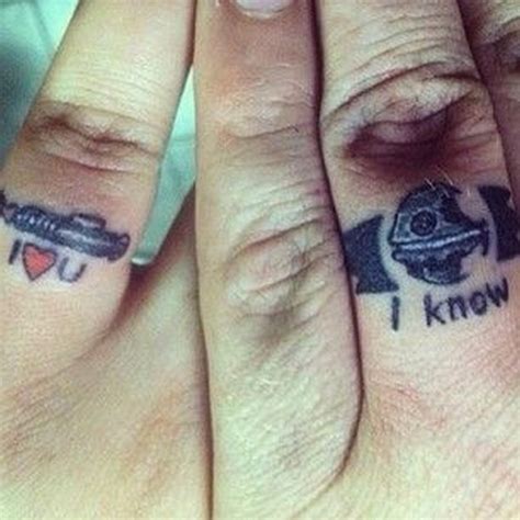The skywalker saga may have ended with star wars: 148 Sweet Wedding Ring Tattoos