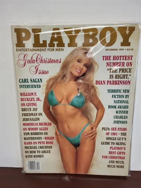 PLAYBOY MAGAZINE DECEMBER 1991 Dian Parkinson Carl Sagan Christmas 5