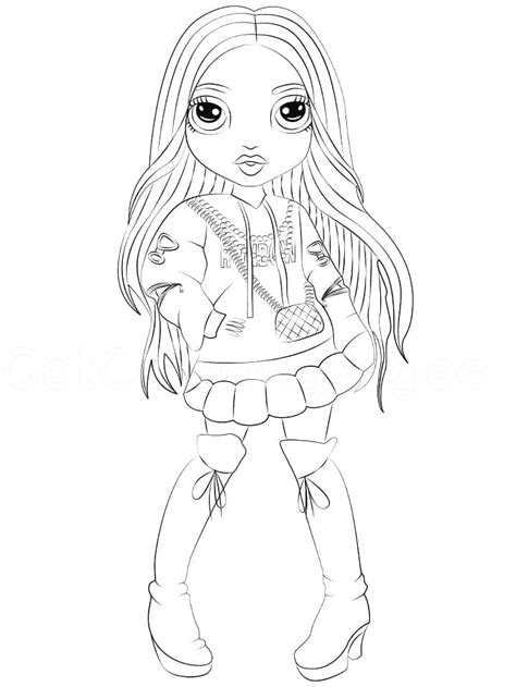 Rainbow High Emi Vanda Coloring Page Download Print Or Color Online For Free