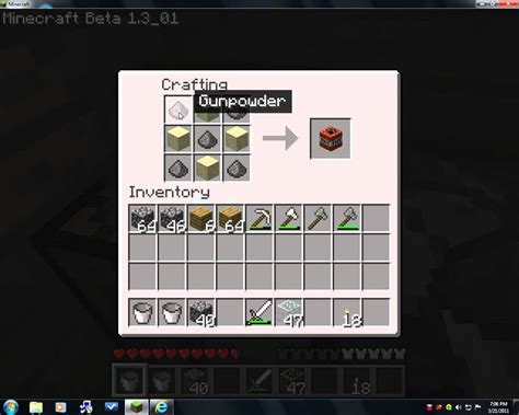 Obtain four sand blocks and 5 gunpowder to make some tnt. how to make dynamite in minecraft - YouTube