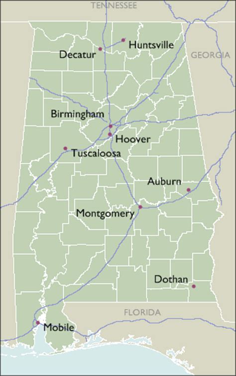 City 5 Digit Zip Code Maps Of Alabama