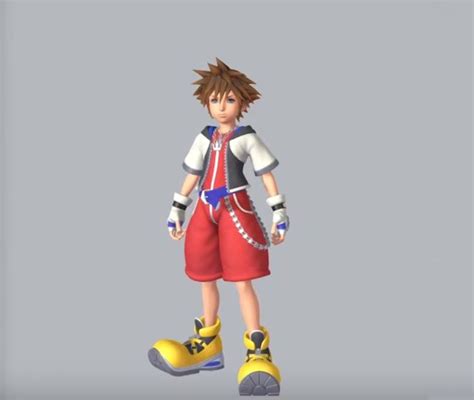 Soras Character Model Character Modeling Sora Kingdom Hearts