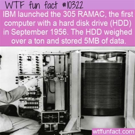 Ibm Launched The 305 Ramac The First Computer With A Hard Disk Drive
