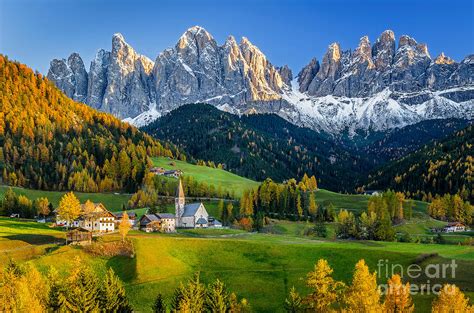 The Italian Dolomites In Autumn Landscape Photography Photograph By