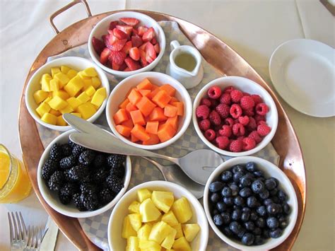 Jenny Steffens Hobick Morning Fruit Tray For Breakfast Weekend Guests