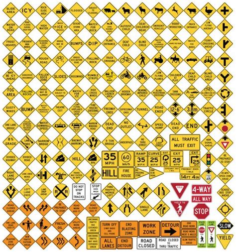Road Signs In The United States Speed Limit Vector Format Stock
