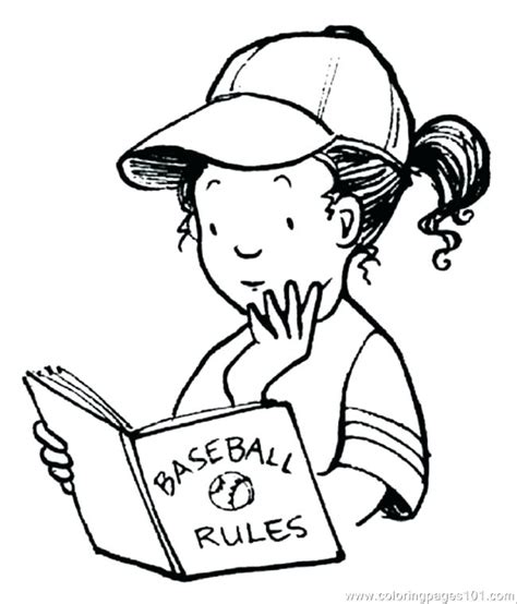 Reading Books Coloring Pages At Free Printable