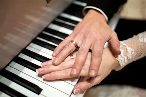 Wedding Two Hands On Piano Keys Stock Image Image Of Melody Adult